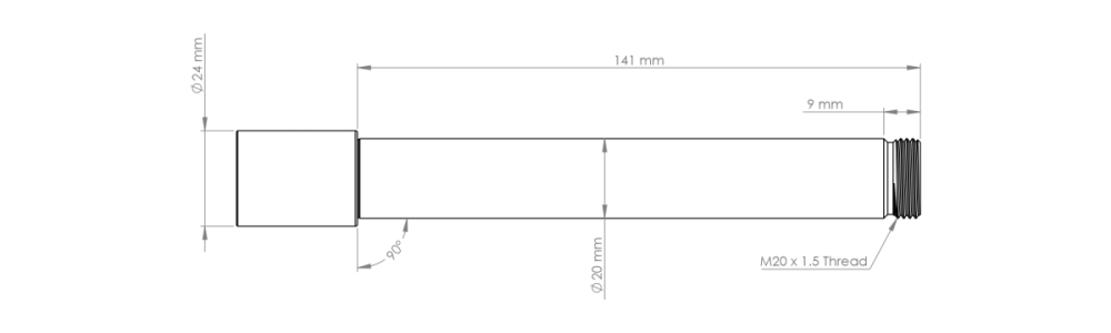 Burgtec Öhlins DH38 Fork Axle - Deep Blue