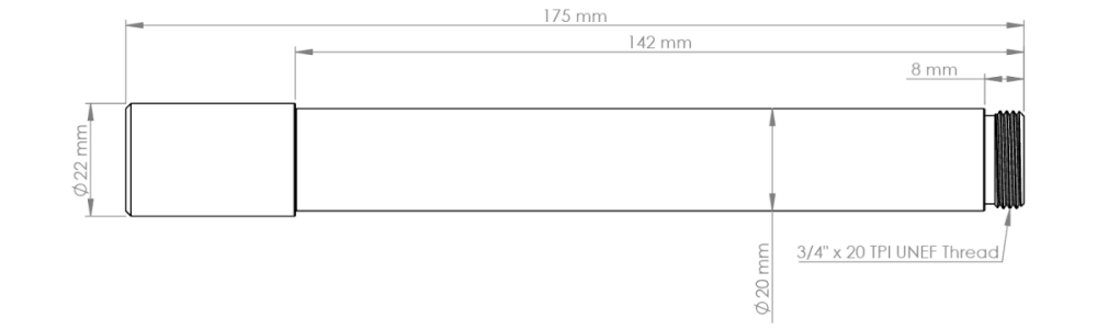 Burgtec Fox 40 Fork Axle - Race Red