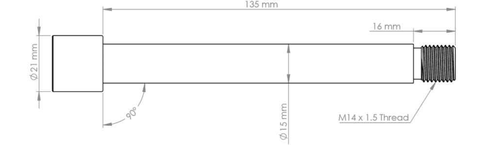 Burgtec Fox KaboltX Fork Axle - Kash Bronze