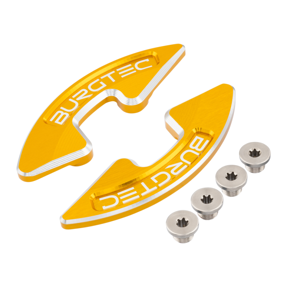 Burgtec Chainring Bash Guard - Pair - Bullion Gold, Burgtec Bullion Gold
