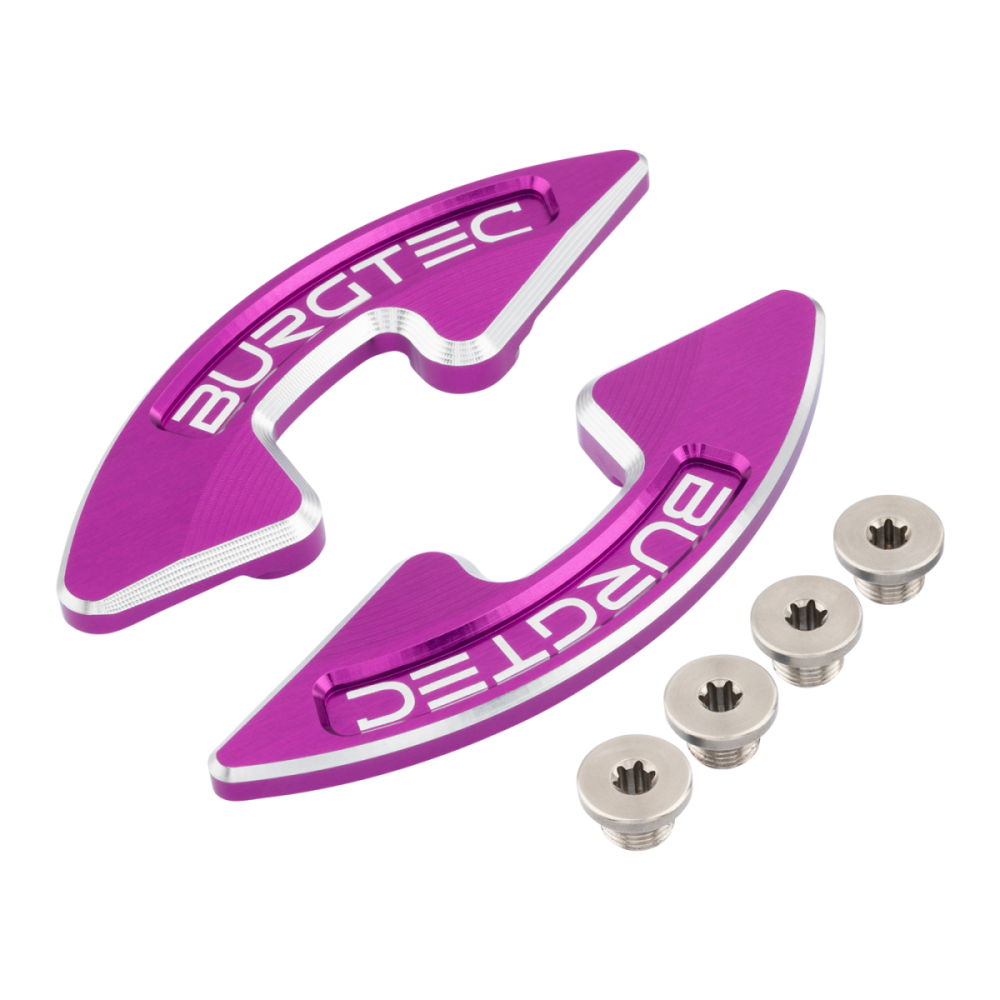 Burgtec Chainring Bash Guard - Pair - Purple Rain