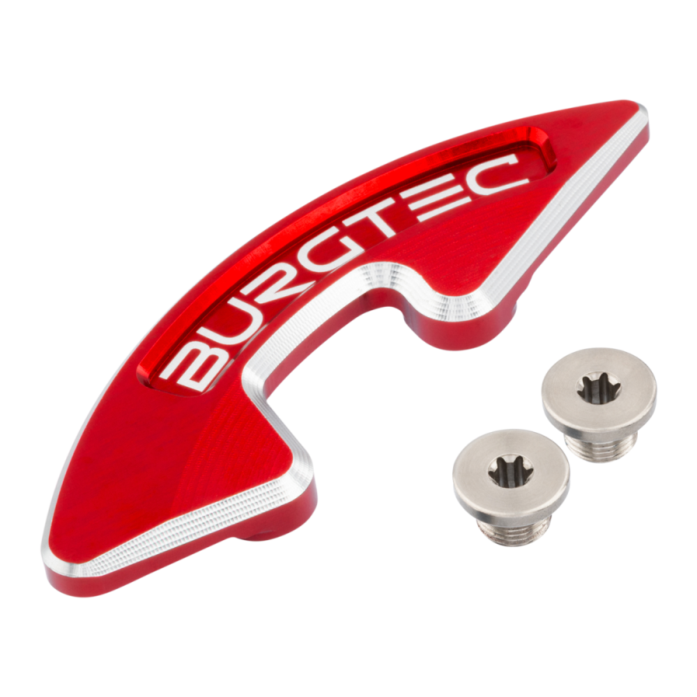Burgtec Chainring Bash Guard - Single - Race Red