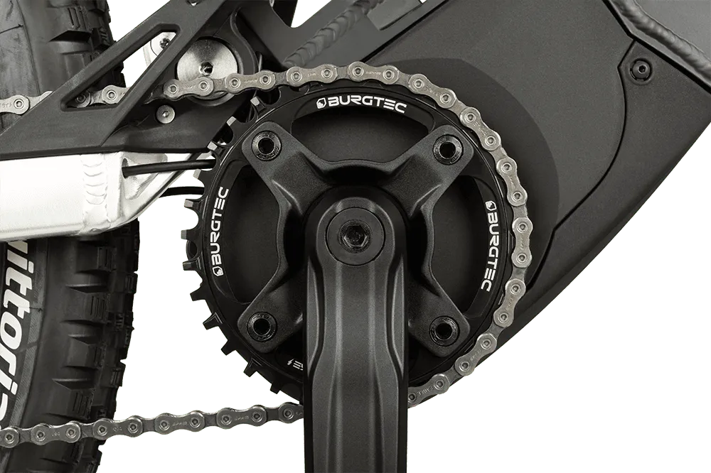 Burgtec 94mm BCD E-Bike Steel Thick Thin Chainring, Burgtec Black, 32T