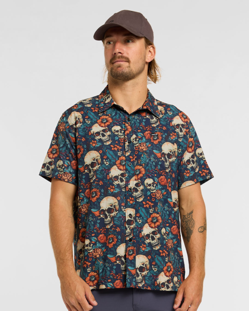 Dharco Mens Tech Party Shirt | Skullduggery, S