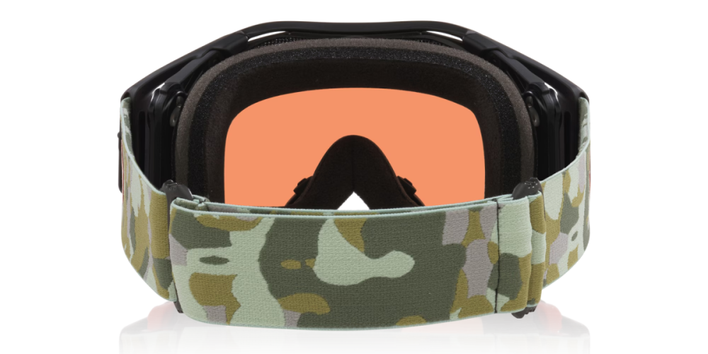 Oakley Airbrake MTB Grn Camo / Prizm Trail Torch, One Size