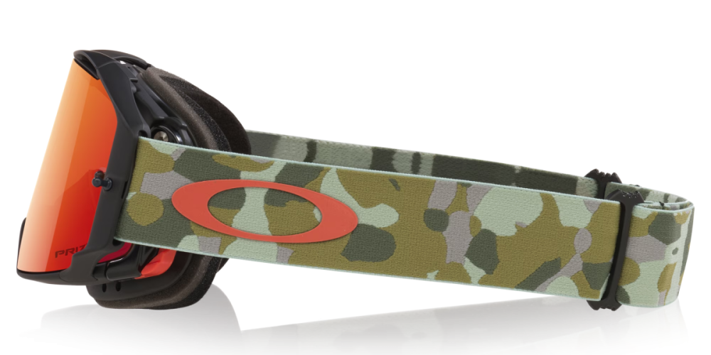 Oakley Airbrake MTB Grn Camo / Prizm Trail Torch, One Size