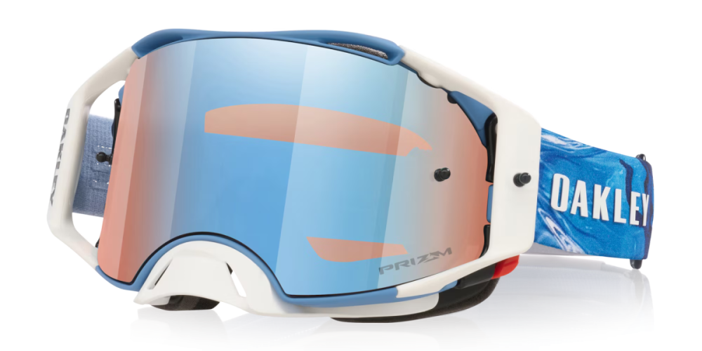 Oakley Airbrake MX Sexton Matte White / Prizm Sapphire, One Size