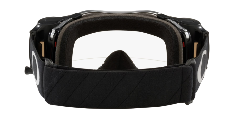 Oakley Airbrake MTB Tuff Blocks Gunmetal Black / Clear + Roll Off, One Size