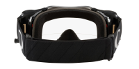 Oakley Airbrake MTB Tuff Blocks Gunmetal Black / Clear + Roll Off, One Size