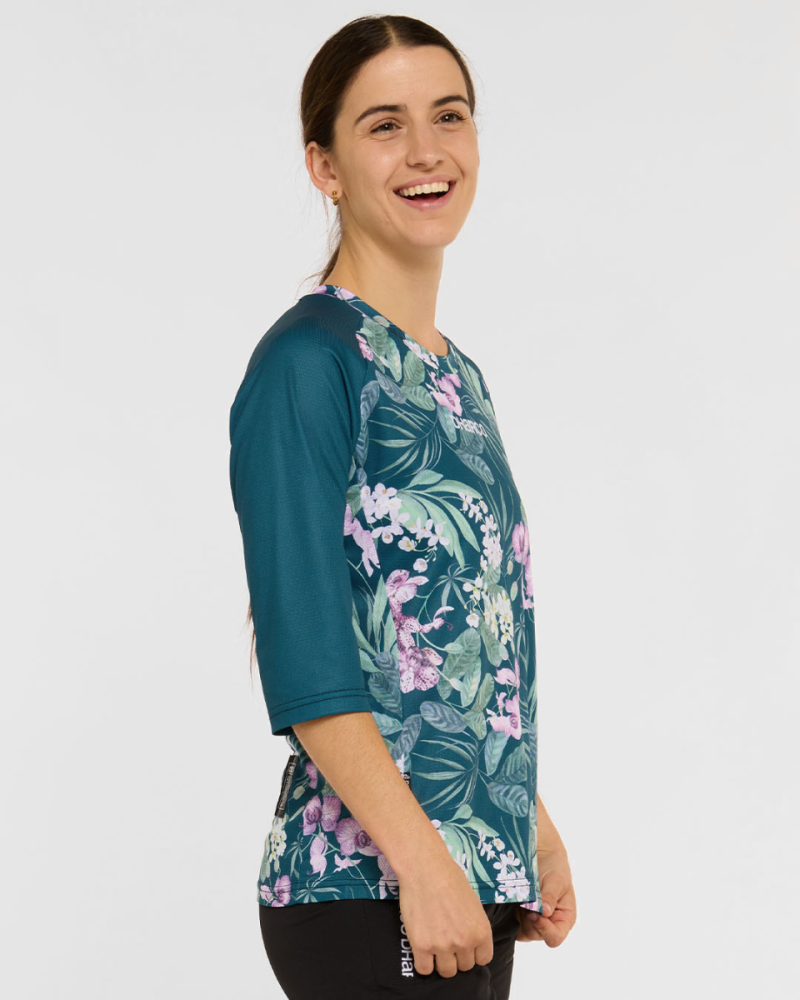 Dharco Womens 3/4 Sleeve Jersey | Wild Orchid, M