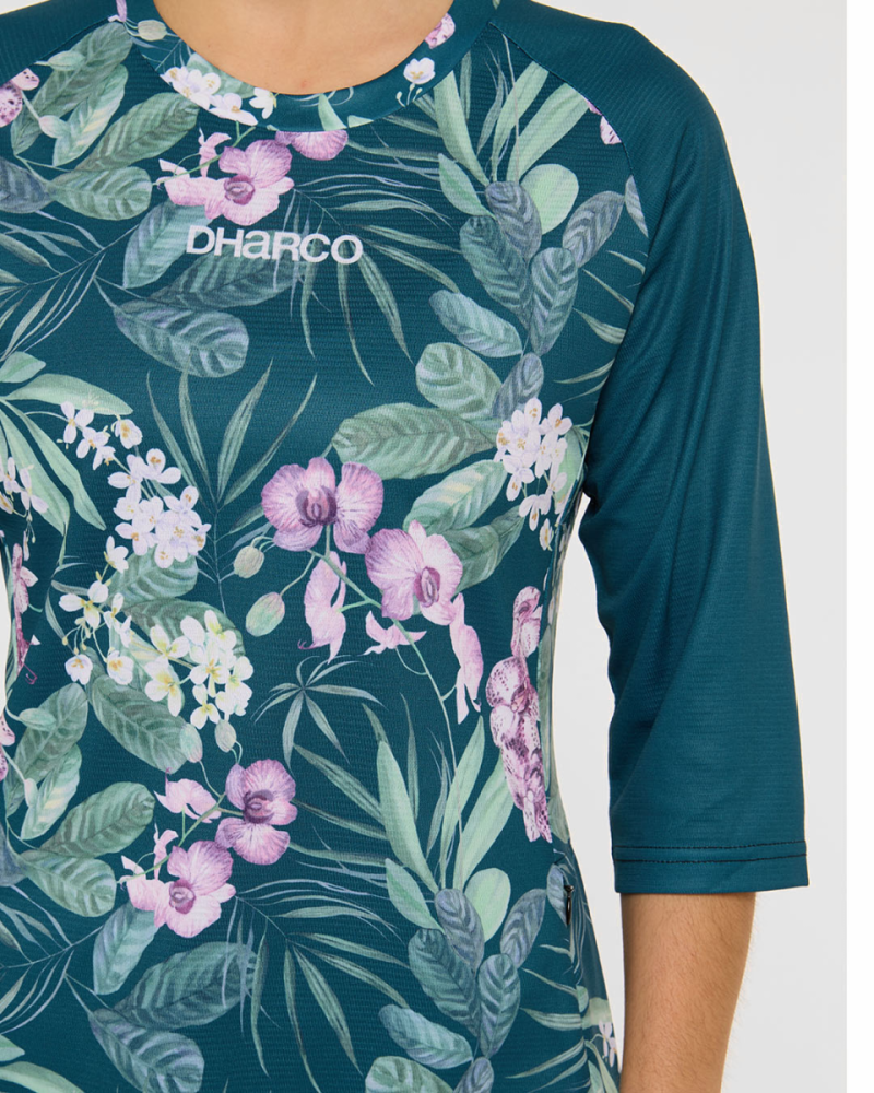 Dharco Womens 3/4 Sleeve Jersey | Wild Orchid, M