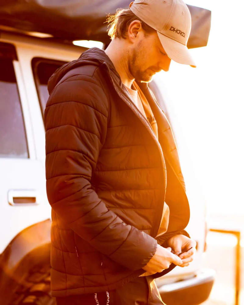 Dharco Mens Roam Puffer Jacket | Black, L