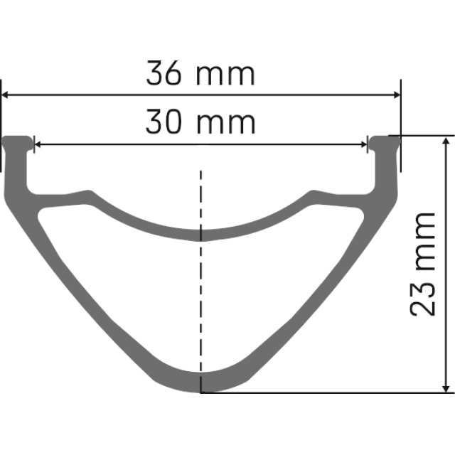 DT-Swiss Swiss Felge FR 571 29 Disc 32 Loch, schwarz 30mm