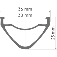 DT-Swiss Swiss Felge FR 571 29 Disc 32 Loch, schwarz 30mm