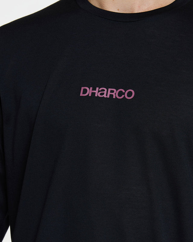 Dharco Mens Long Sleeve Tech Tee | Black, M