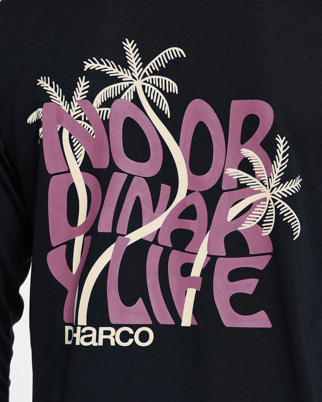 Dharco Mens Long Sleeve Tech Tee | Black, M