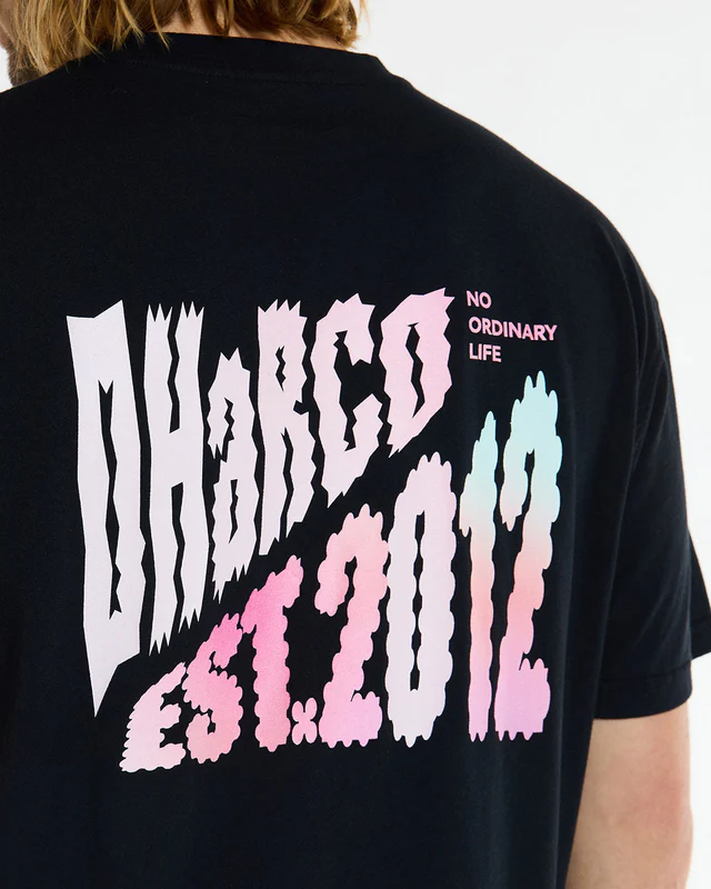 Dharco Mens Cotton Tee | Black, XL