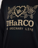 Dharco Womens Long Sleeve Tech Tee | Black, M