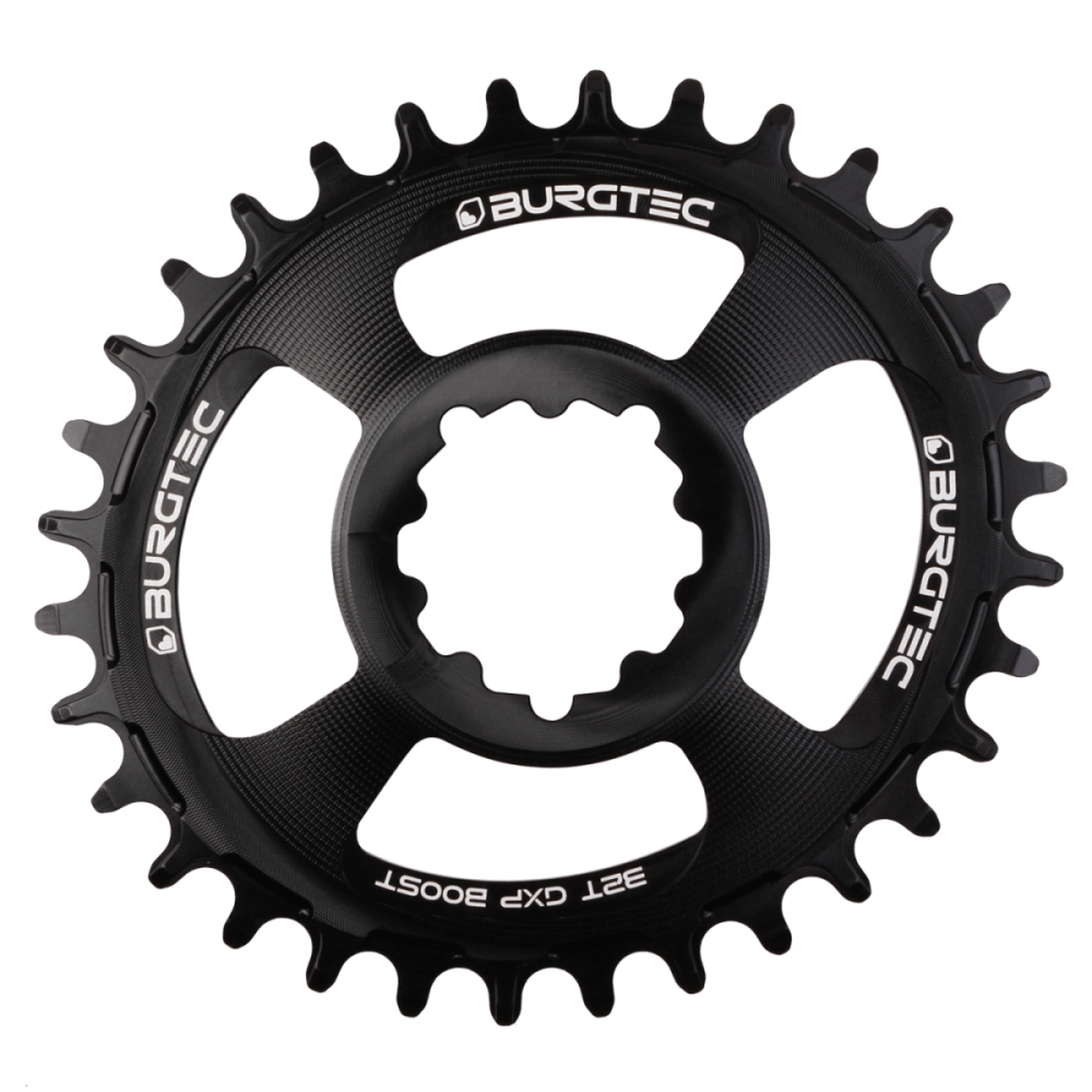 Burgtec Oval 3mm Offset Thick Thin Chainring for SRAM 3-Bolt - 30T - Purple Rain