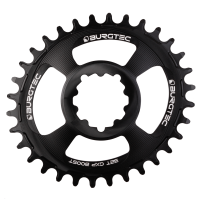 Burgtec Oval 3mm Offset Thick Thin Chainring for SRAM 3-Bolt - 30T - Purple Rain