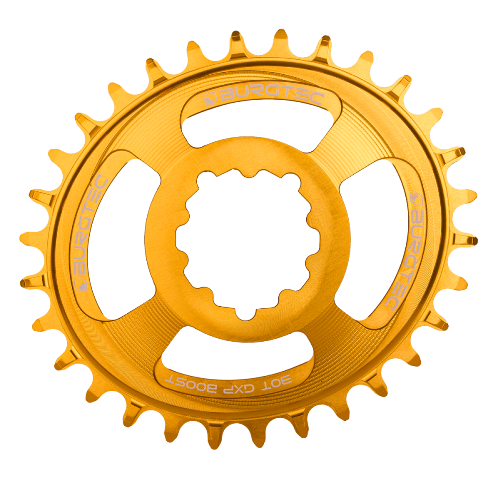 Burgtec Oval 3mm Offset Thick Thin Chainring for SRAM 3-Bolt - 30T - Purple Rain