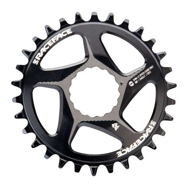 Race Face RaceFace DM ALU Wide Chainring Shimano 1x12SPD 55CL, black, 32T