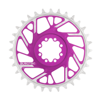 Burgtec 3mm Offset Thick Thin Chainring for SRAM 8-Bolt - 28T - Purple Rain