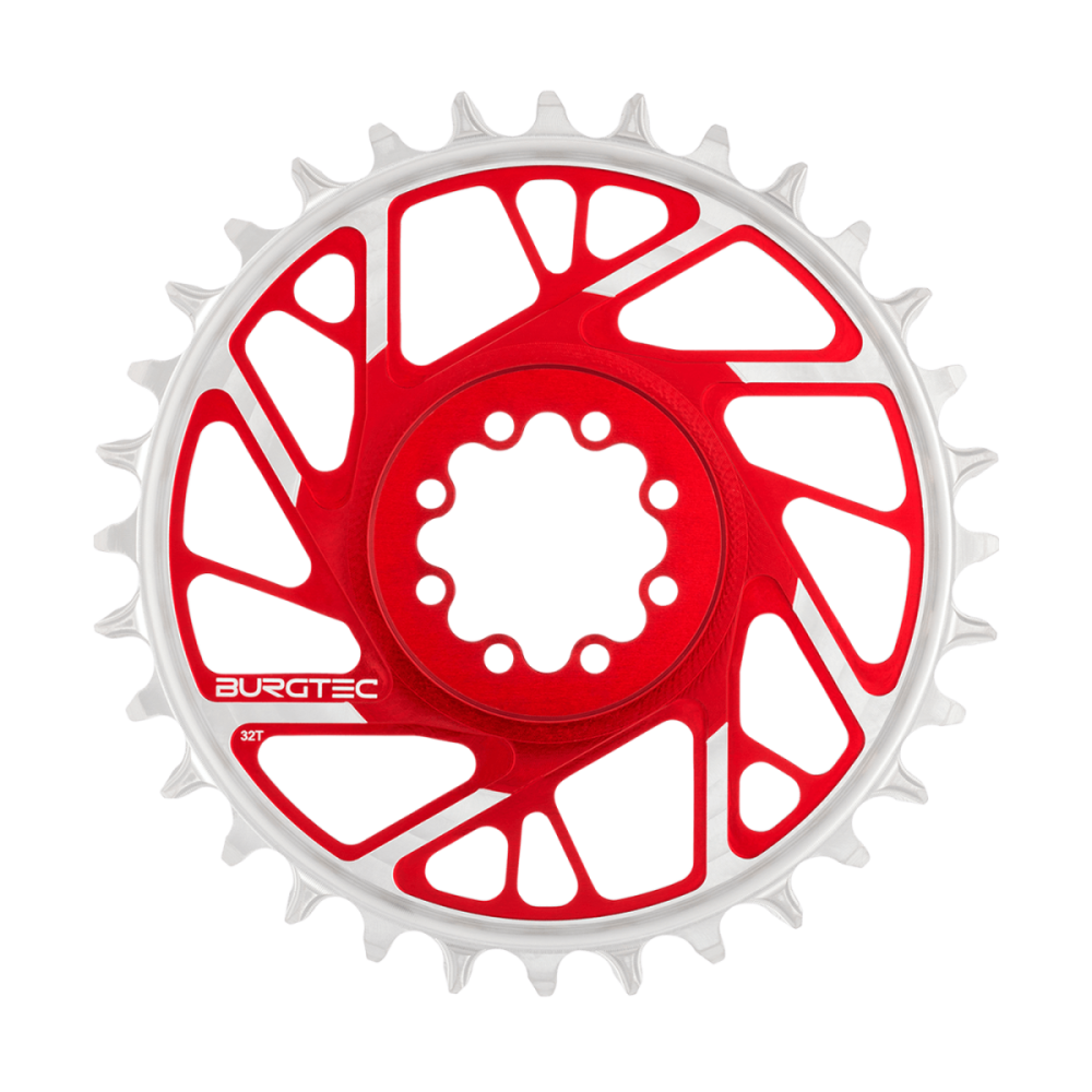 Burgtec 3mm Offset Thick Thin Chainring for SRAM 8-Bolt - 28T - Black, Burgtec Black