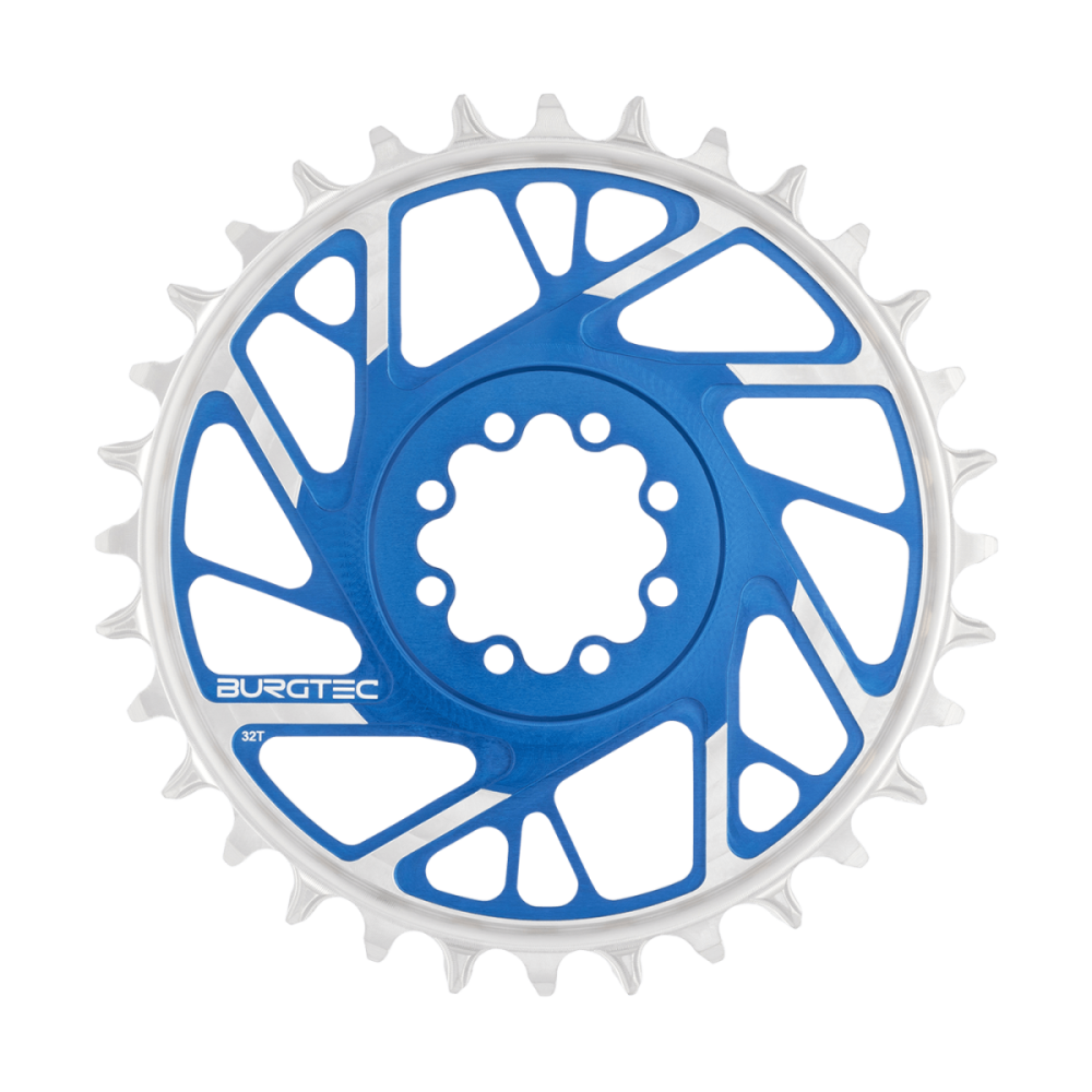 Burgtec 3mm Offset Thick Thin Chainring for SRAM 8-Bolt - 28T - Black, Burgtec Black