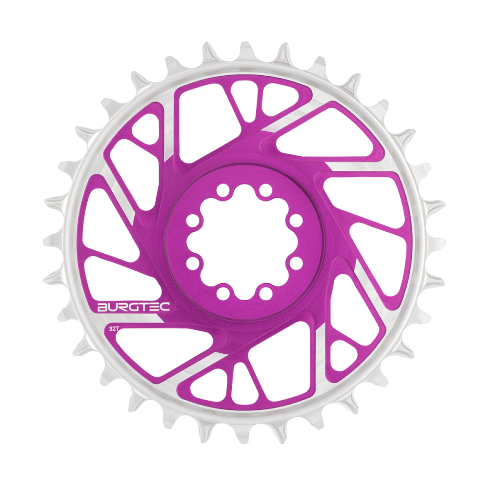 Burgtec 3mm Offset Thick Thin Chainring for SRAM 8-Bolt - 28T - Black, Burgtec Black