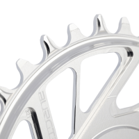 Burgtec 3mm Offset Thick Thin Chainring for SRAM 8-Bolt - 28T - Black, Burgtec Black