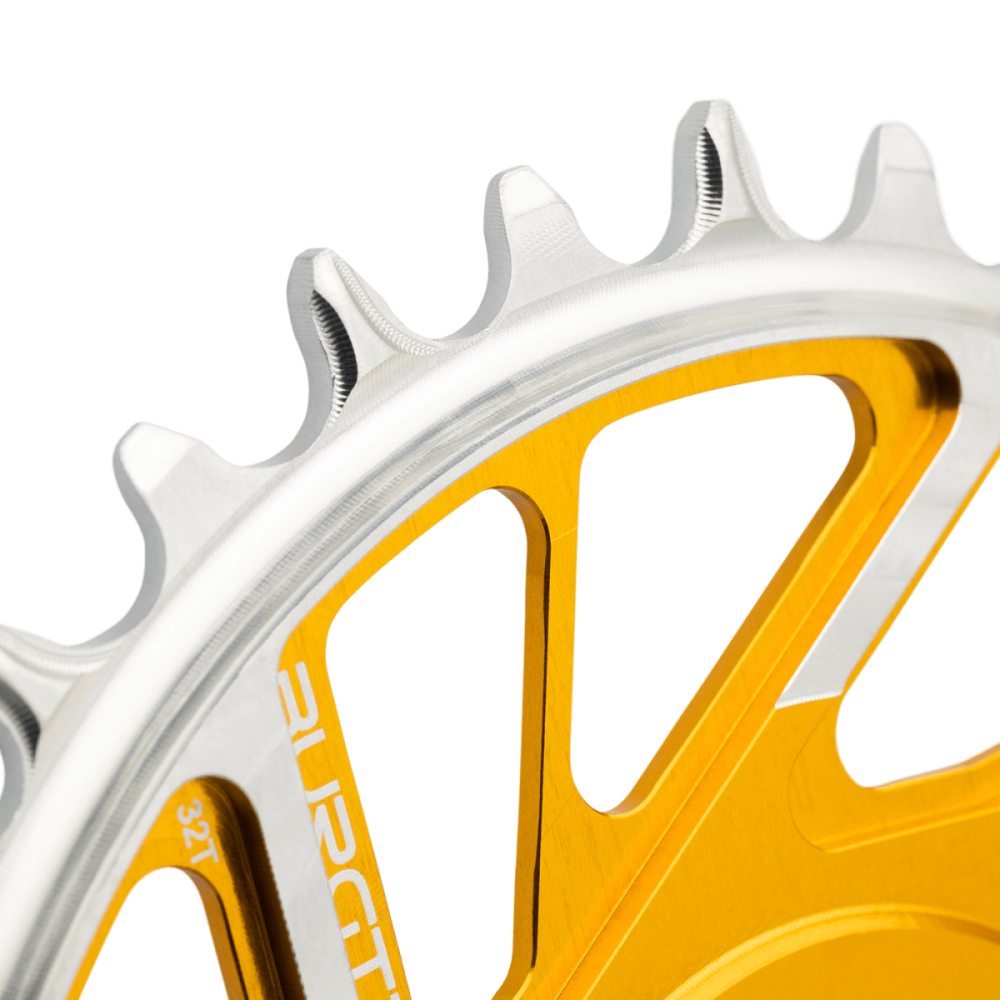 Burgtec 3mm Offset Thick Thin Chainring for SRAM 8-Bolt - 28T - Black, Burgtec Black
