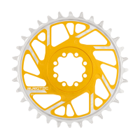 Burgtec 3mm Offset Thick Thin Chainring for SRAM 8-Bolt - 34T - Bullion, Burgtec Bullion Gold