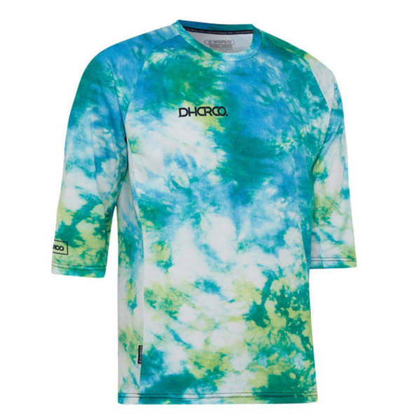 Mens 3/4 Sleeve Jersey Tie Dye