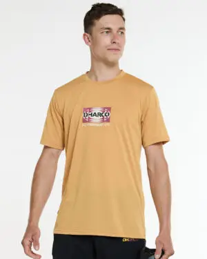 Mens Short Sleeve Tech Tee | Golden